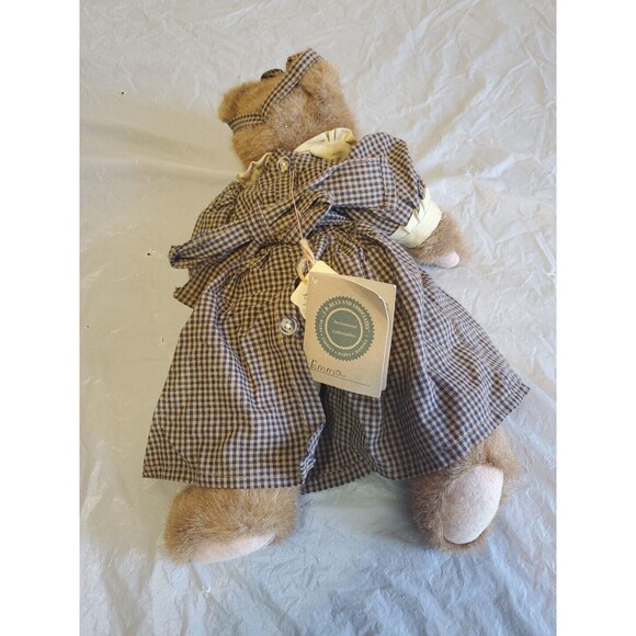 Boyds Bears 14" J.B. Bean Series 1995 "Emma" Bear Brown  Fur Plush Bear - Picture 7 of 14